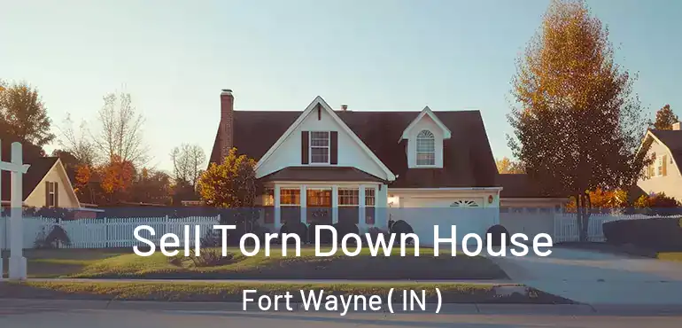  Sell Torn Down House Fort Wayne ( IN )